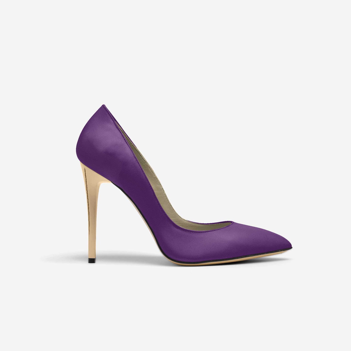 Purple Eco-Leather Pumps