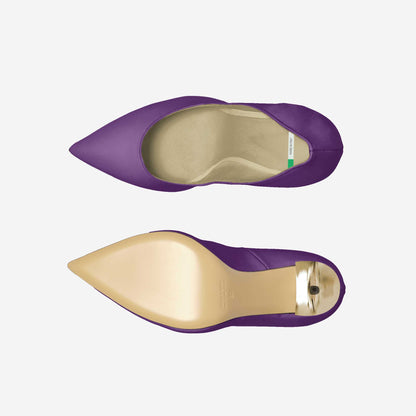 Purple Eco-Leather Pumps