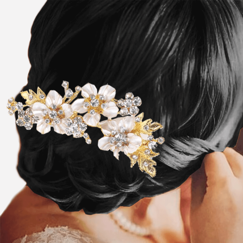 Solid Silver Plated Gold Hairdress