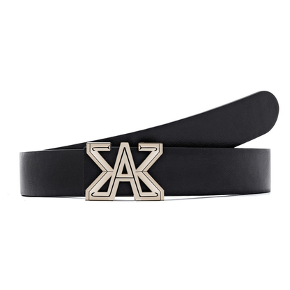 Women Black Leather Belt