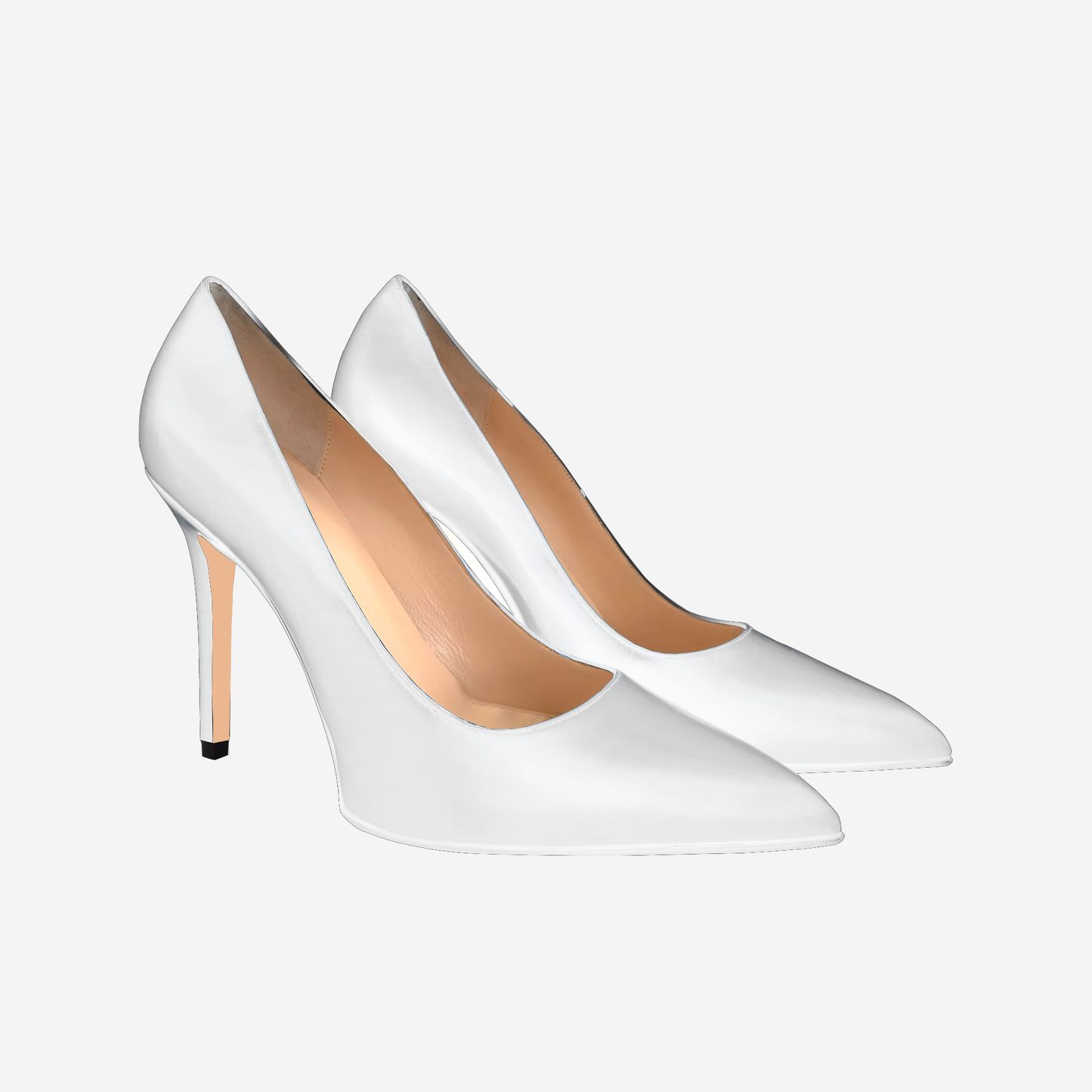 Ivory Leather Pumps