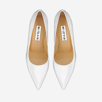 Ivory Leather Pumps